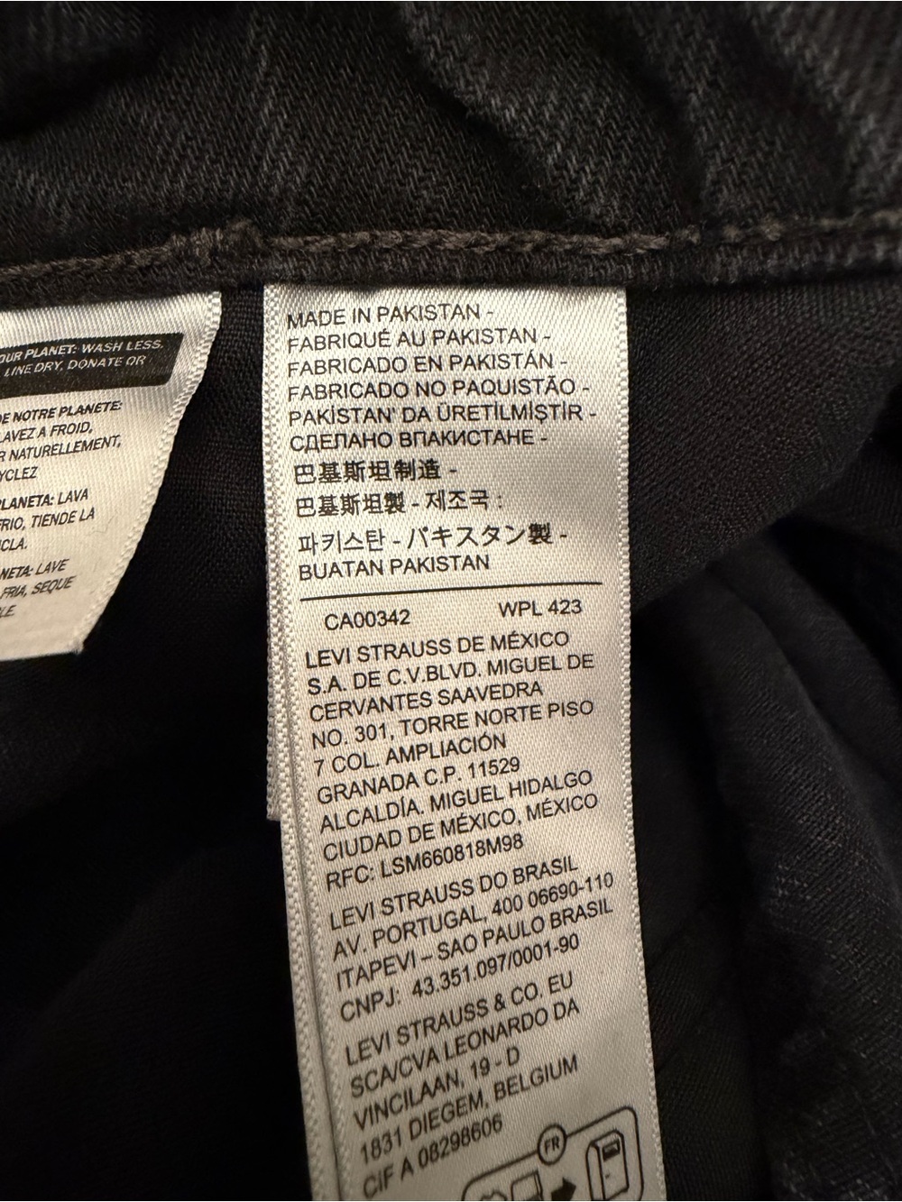 Levi's Black Cargo Wide-Leg Jeans 94 Baggy - Picture 11 of 15